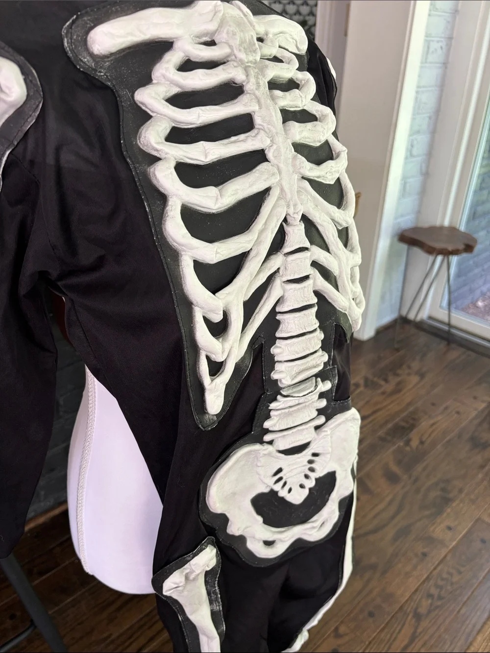 Kids Size 8-10 3D Skeleton Halloween Costume